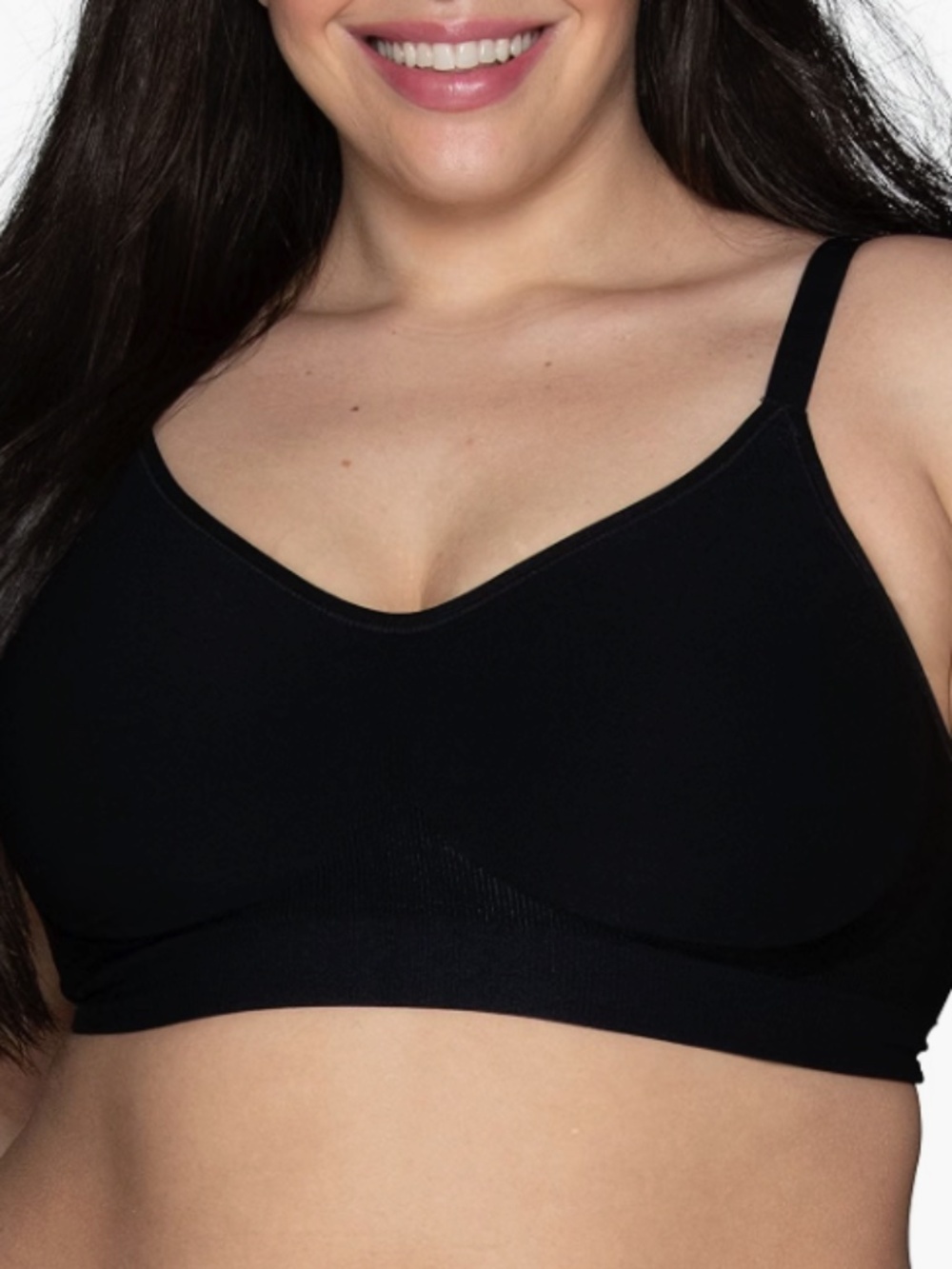 Vanity Fair Women's Beyond Comfort Seamless Bra Black Size L 12648
